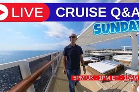 Cruise Live Q&amp;A Hour #112 . Sunday 29 October 2023: 5pm UK/ 1pm ET / 10am PT