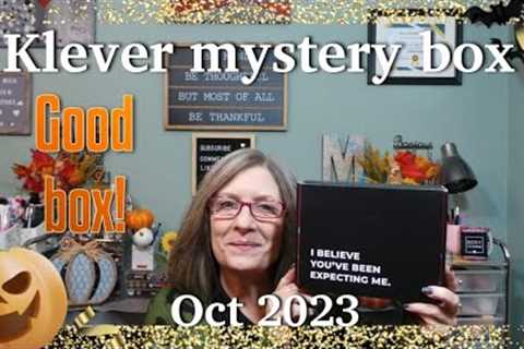 Klever Mystery Box  ~ What did I get? It's a true mystery! Oct2023