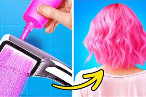 🌈Colorful Hair Hacks For Girls || DIY Beauty Tricks And Smart Girly Hacks 👠💎