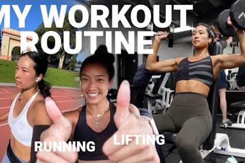 MY CURRENT WORKOUT SPLIT | Running + Weight Training *marathon prep*