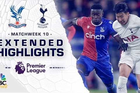 Crystal Palace v. Tottenham Hotspur | PREMIER LEAGUE HIGHLIGHTS | 10/27/2023 | NBC Sports