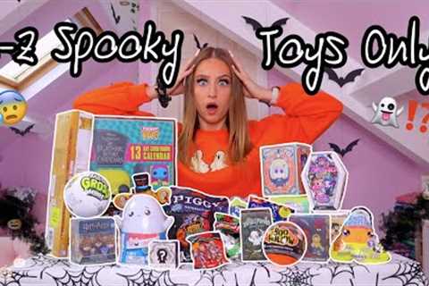 A-Z *SPOOKY ONLY* MYSTERY TOYS UNBOXING!!😱👻🎃🦴⚰️⁉️ (300+ FINDS?!😨) | Rhia Official♡