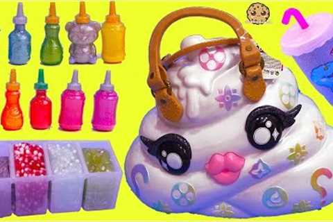 Does It Work? Giant Surprise Pooey Puitton Craft Bag Kit ! DIY Make Glitter + Crunchy Slime