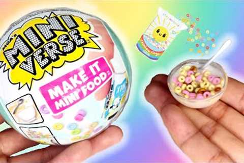 MAKING **MORE** MINI FOOD! MiniVerse Make it Minis Cafe Series Part 2! #minifood #miniverse