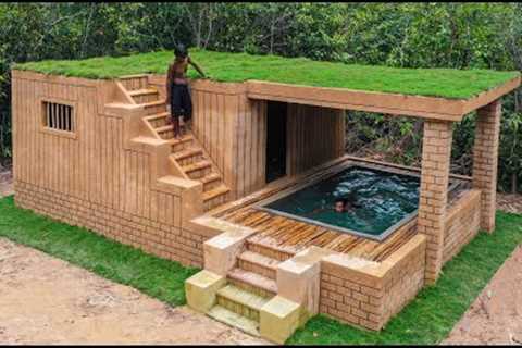 Building Jungle Villa and Swimming Pool With Décor Private Living Room