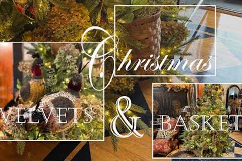 RICH CHRISTMAS VELVETS | DESIGNER RIBBON | TREE CANDLES | CHRISTMAS DECORATE WITH ME