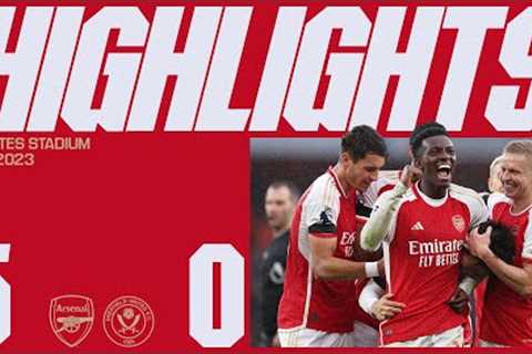 HIGHLIGHTS | Arsenal vs Sheffield United (5-0) | Nketiah grabs a hat-trick &amp; Tomiyasu's first..
