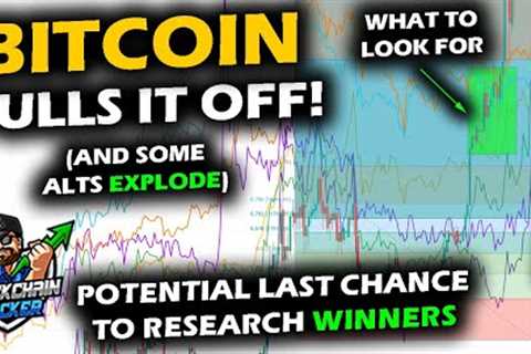 THE EPIC Weekly Close For Bitcoin as Altcoin Market Sets Stage for Wyckoff Total Market Cap Eruption