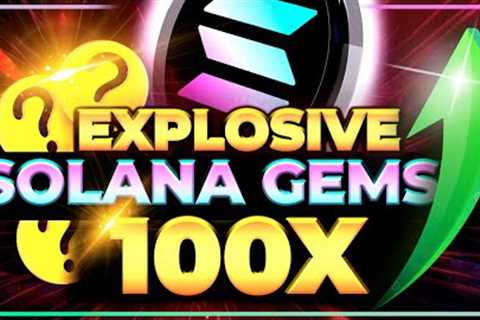 EXPLOSIVE Solana GEMS!! Don't Miss These 3 SOL Altcoins