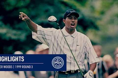 Every Shot from Tiger Woods' Third Round | 1999 PGA Championship