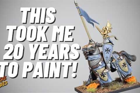 I painted my first Bretonnian Knight for The Old World! Bretonnian Diaries Entry 1!