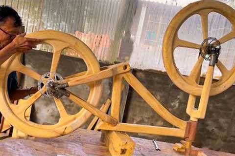 Amazing DIY Woodworking Projects // How to Make a Sturdy WOODEN BIKE