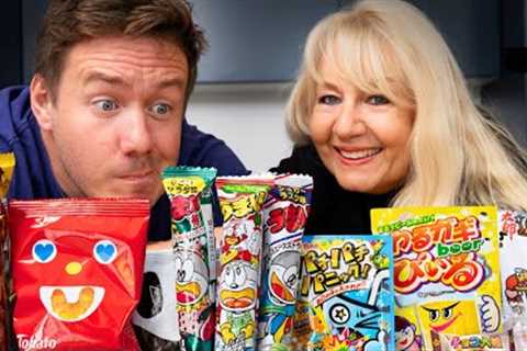 Japanese Snack Taste Test With My Mum