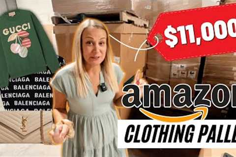 We Spent $450 on a HUGE Pallet of Amazon Clothing - Unboxing $11,000 in MYSTERY Items!