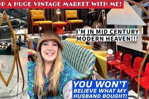 VINTAGE MARKET SHOPPING! Looking For GREAT DEALS At A Massive Vintage Market | Shop With Me!