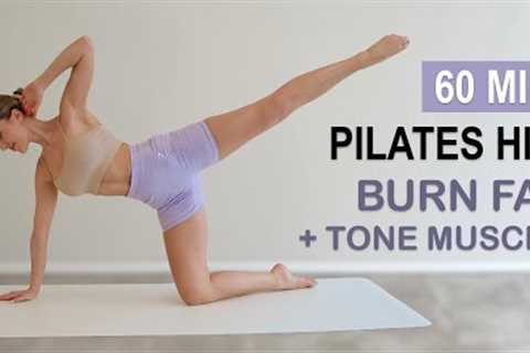 60 MIN PILATES HIIT | Burn Fat + Tone Muscle, Feel Strong + Balanced, No Repeat, Warm Up + Cool Down