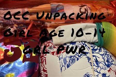 Operation Christmas Child - Girl 10-14 Unboxing, Grl Pwr Theme