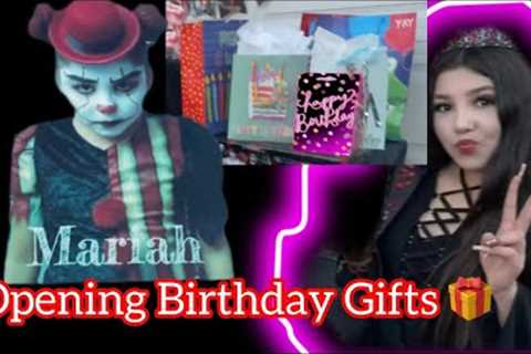 Watch My teenager open birthday gifts! | Happy 14th Mariah!!