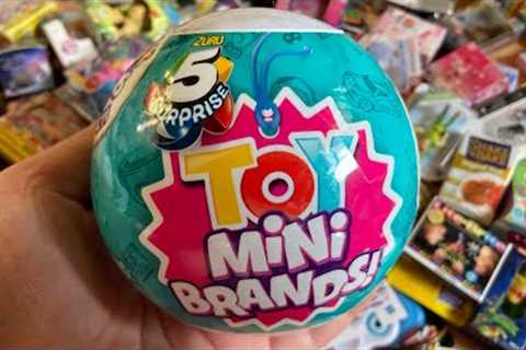 mini brands unboxing ASMR play toys blind box miniature tiny toys mini kitchen opening mini brands