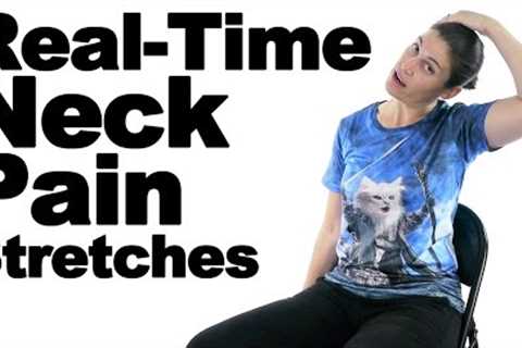 Real Time Neck Pain Stretches - Ask Doctor Jo