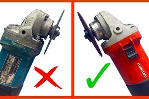 The secret revealed! The plumber's genius angle grinding technique