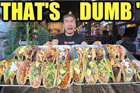 NOBODY BEAT THIS CHALLENGE, SO I TRIED TO EAT TWO... The Biggest Taco Challenge in Chicago