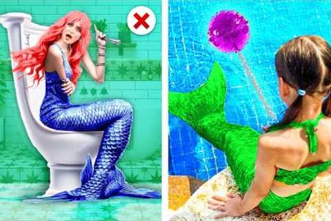 Mermaid Parenting Hacks - My Daughter is a Mermaid! Easy Toilet Hacks For Smart Parents by ChooChoo!