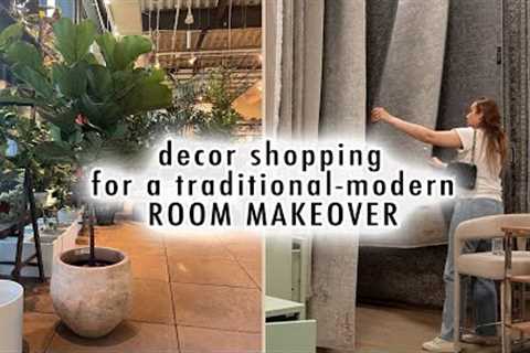 decor shopping for a traditional modern ROOM MAKEOVER! | XO, MaCenna Vlogs