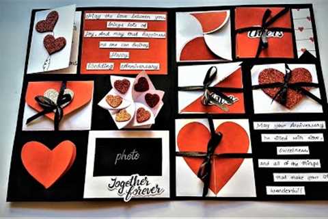 Beautiful Anniversary Card | Special Handmade Anniversary card | Tutorial