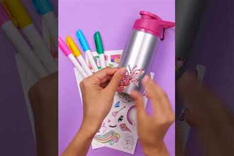 Dive into the World of Water Bottle DIYs 💦 #shorts #5minutecraftskit