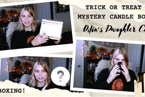 CANDLE MYSTERY BOX | Odin's Daughter Co. Halloween Trick or Treat Box #Unboxing!
