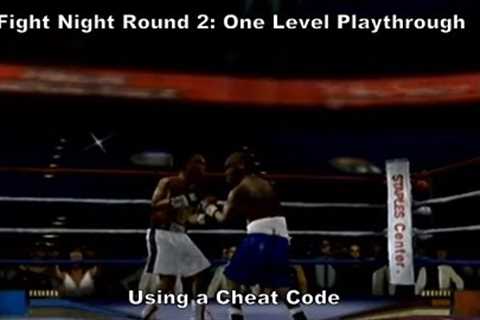 Fight Night Round 2 One Level Playthrough using a Ps2 Cheat Code :D #Playstation #Sony #Ps2 #Sub