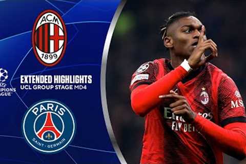 AC Milan vs. Paris Saint-Germain: Extended Highlights | UCL Group Stage MD 4 | CBS Sports Golazo