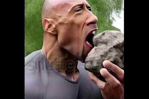 The Rock eating Rocks