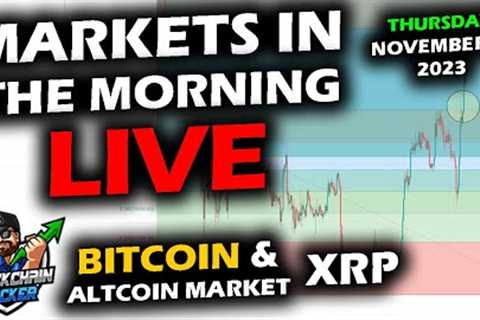 MARKETS in the MORNING, 11/9/2023, BITCOIN Breaks Above $37,000, Altcoin Market &amp; Stocks Up