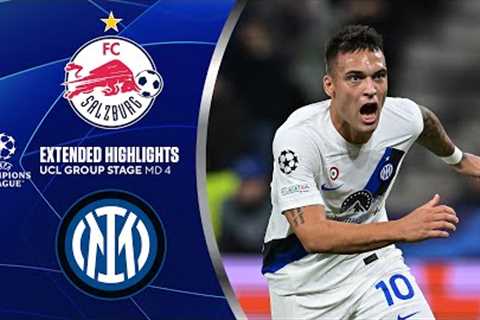 Salzburg vs. Inter Milan: Extended Highlights | UCL Group Stage MD 4 | CBS Sports Golazo