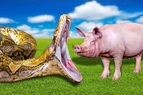Feeding All My Giant Snakes In One Video!
