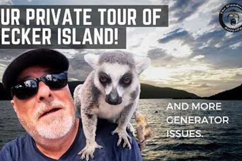 NECKER ISLAND IN THE BVI ON OUR AQUILA 54 YACHT.  A PRIVATE TOUR!