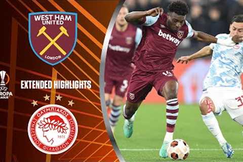 West Ham vs. Olympiacos : Extended Highlights | UEL Group Stage MD 4 | CBS Sports Golazo