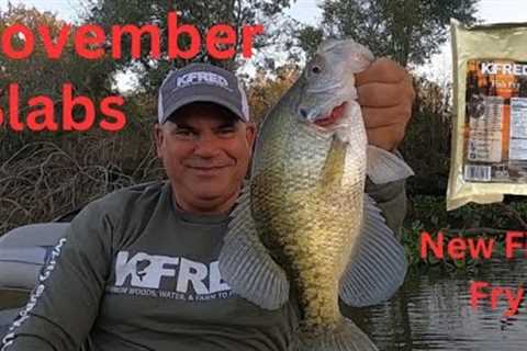 Beautiful November Crappie / Sac-a-lait (Catch * Clean * Cook) Frying Fish W/ My New KFRED Fish Fry