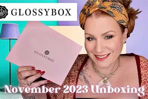 GLOSSYBOX NOVEMBER 2023 BEAUTY SUBSCRIPTION BOX - 6 ITEMS &amp; FREEBIES THIS MONTH!