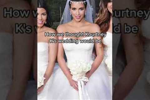 how we thought #kourtneykardashian #wedding wouldBe vs howItWas #kardashian #kimkardashian #trending