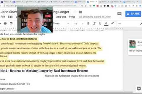 Should You Stay Working To Increase Retirement Income  No!  (Here's Why)
