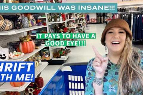 THIS GOODWILL WAS INSANE!!! Thrift With Me! Thrifting For Vintage To Flip For Profit | Oregon Haul