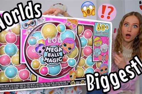 ASMR UNBOXING THE *WORLD'S BIGGEST* MYSTERY ADVENT CALENDAR!!😱🎁L.O.L MEGA BALL MAGIC (60+..