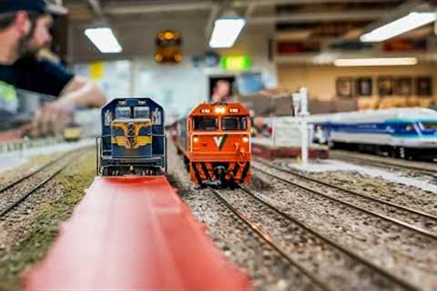 A Ride Around The Australian Model Railway Association Victoria's Layout POV - Australian DCC Trains