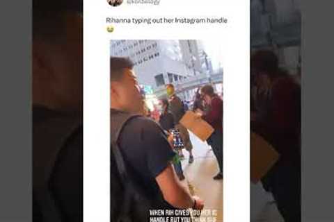 That's you?Tourist thougt Rihanna was trolling him🙄 #rihanna #celebrity #shorts
