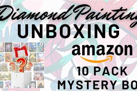 Amazon 40x50 cm 10 Pack Mystery Box Diamond Painting Unboxing