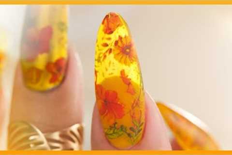 Nail Art With Sheer Gel Polish 💅