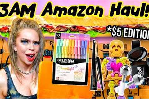 Unboxing $5 Things That Shouldn't Be On Amazon I Bought On Prime Day At 3AM!